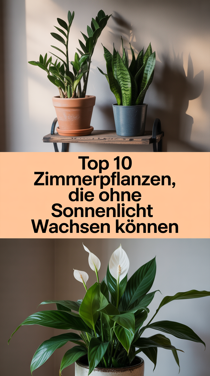 Top 10 Zimmerpflanzen, die ohne Sonnenlicht wachsen können