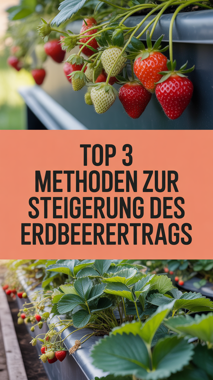 Top 3 Methoden zur Steigerung des Erdbeerertrags