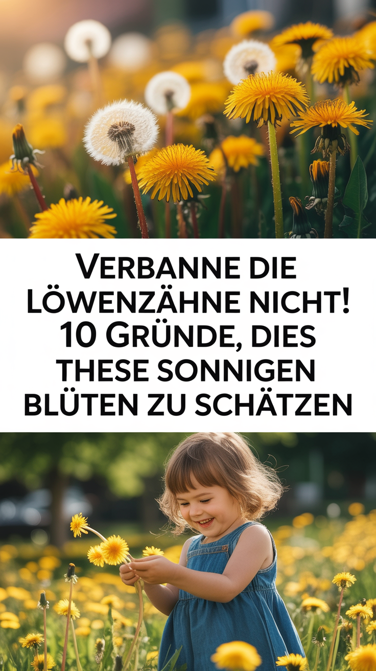 Verbanne die Löwenzähne nicht! 10 Gründe, diese sonnigen Blüten zu schätzen