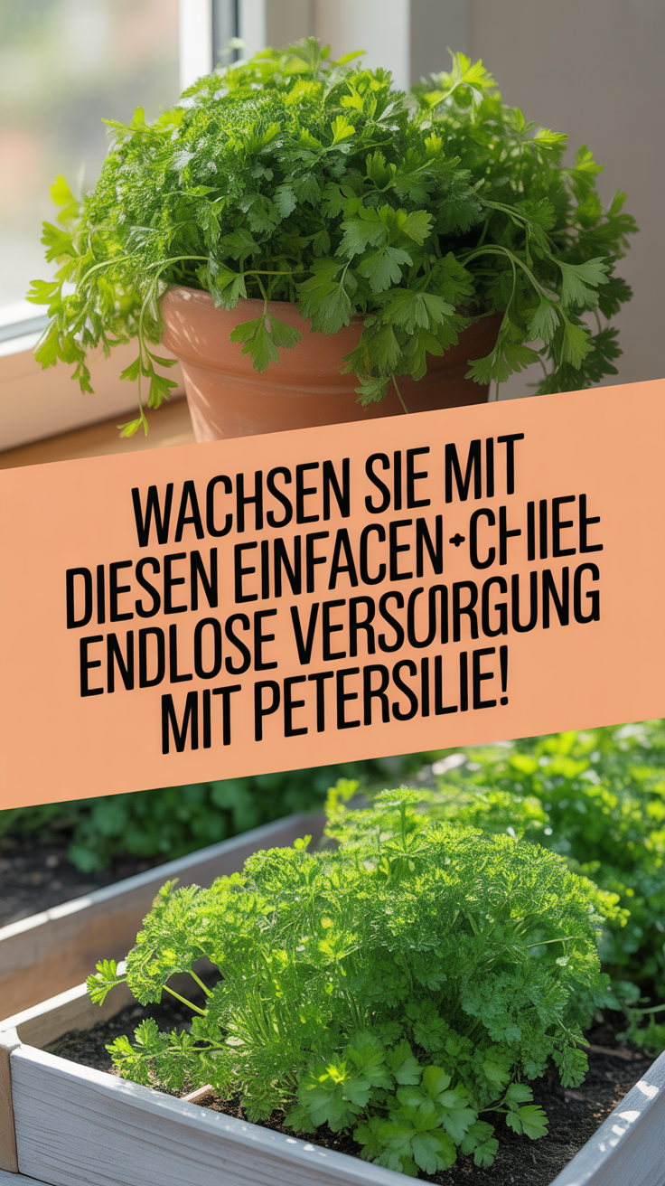 Wachsen Sie mit diesen einfachen Schritten eine endlose Versorgung mit Petersilie!