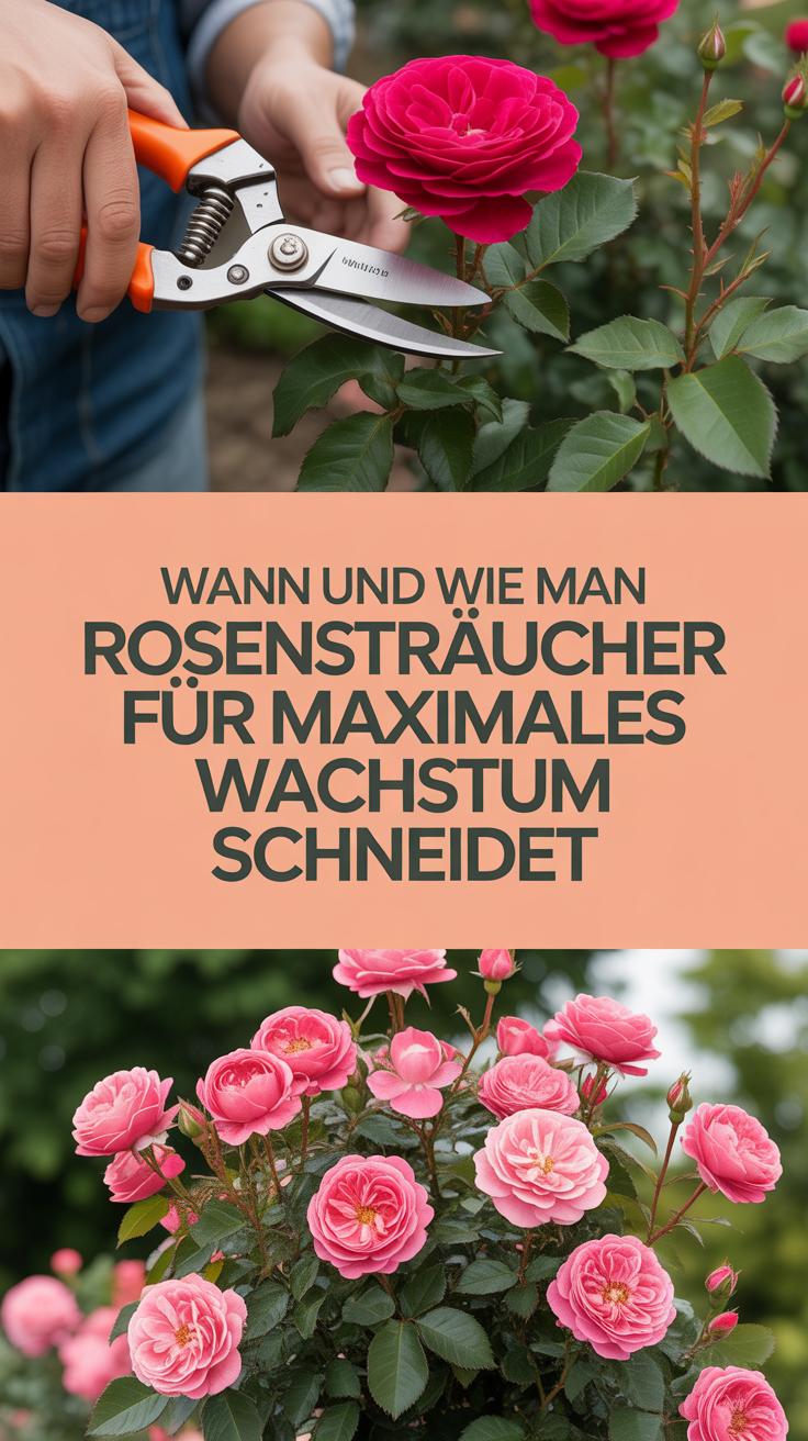 Wann und wie man Rosensträucher für maximales Wachstum schneidet