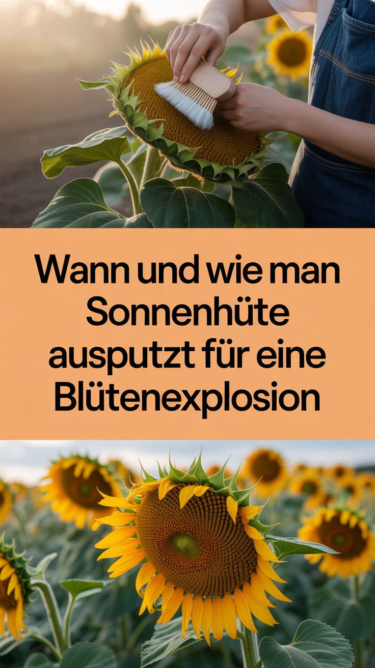 Wann und wie man Sonnenhüte ausputzt für eine Blütenexplosion