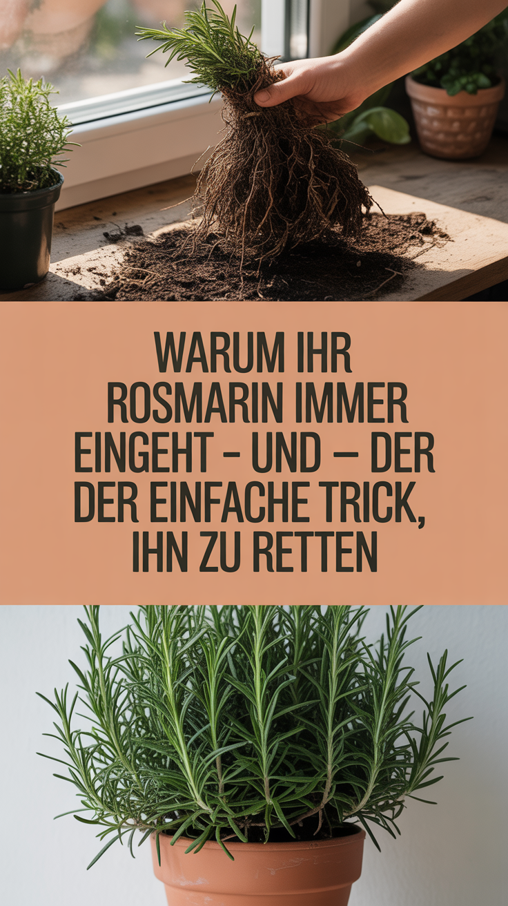 Warum Ihr Rosmarin immer wieder eingeht – und der einfache Trick, ihn zu retten