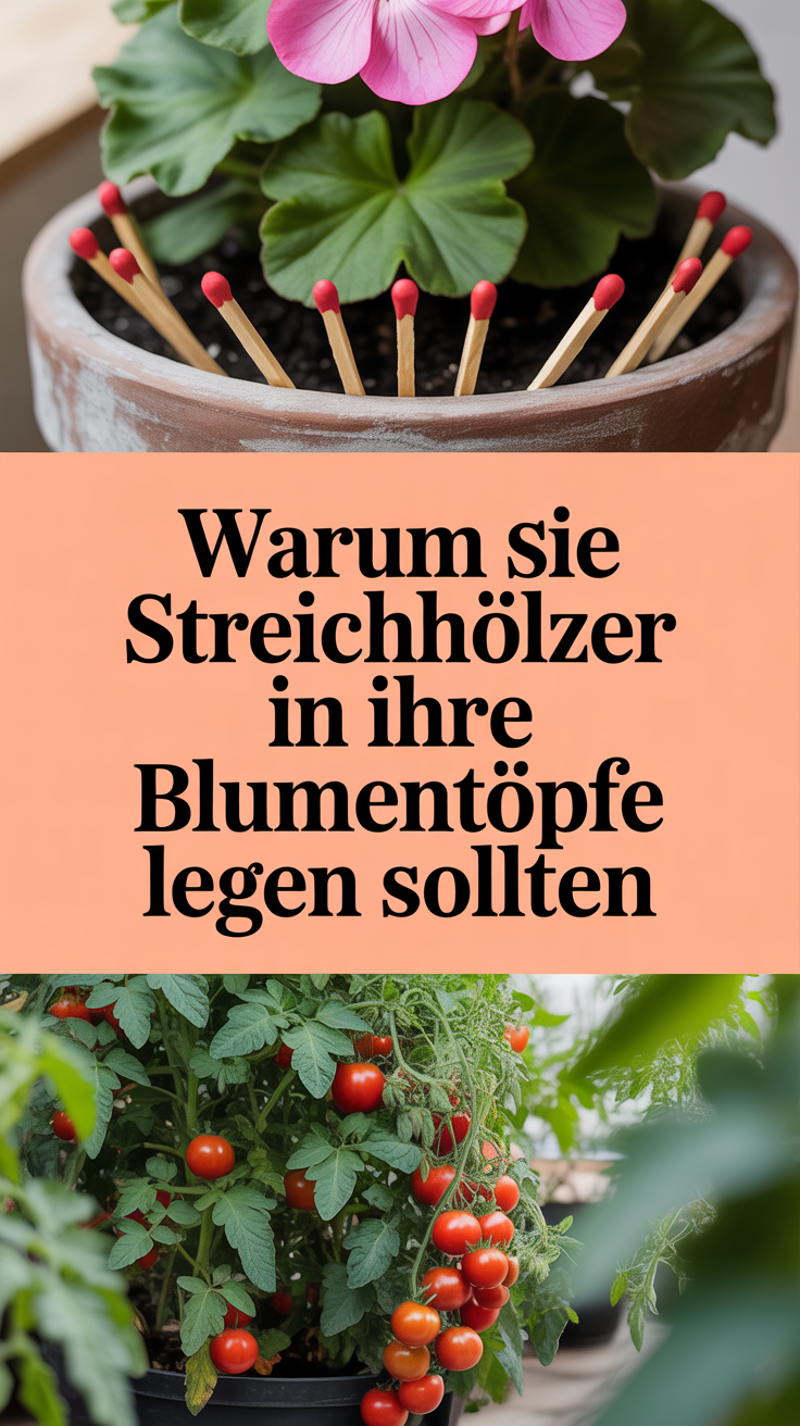 Warum Sie Streichhölzer in Ihre Blumentöpfe legen sollten