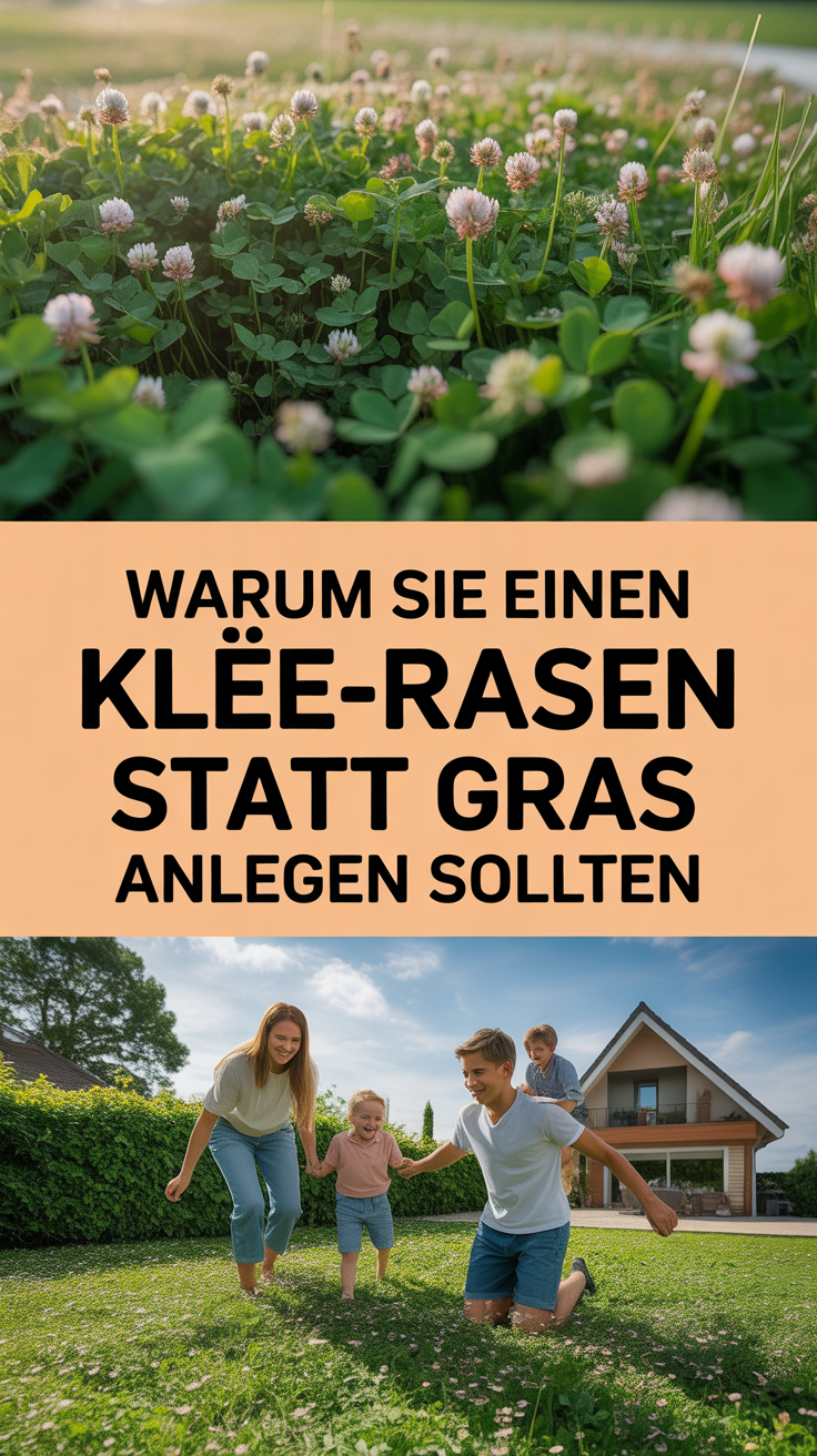 Warum Sie einen Klee-Rasen statt Gras anlegen sollten