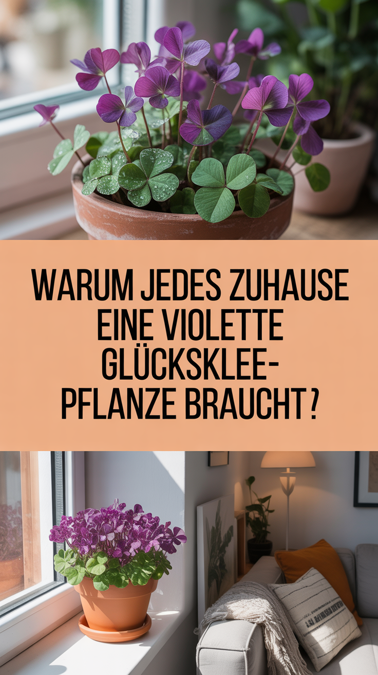Warum jedes Zuhause eine violette Glücksklee-Pflanze braucht