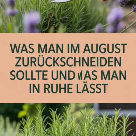 Was man im August zurückschneiden sollte und was man in Ruhe lässt