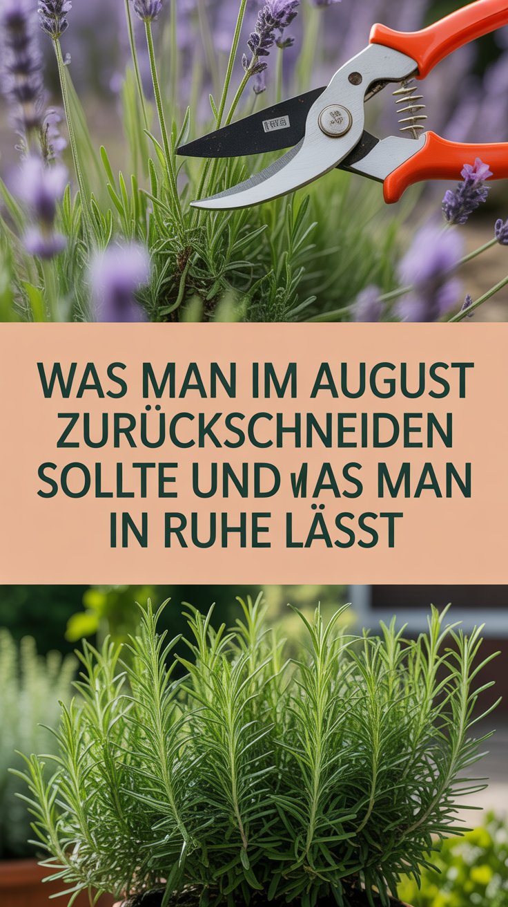 Was man im August zurückschneiden sollte und was man in Ruhe lässt