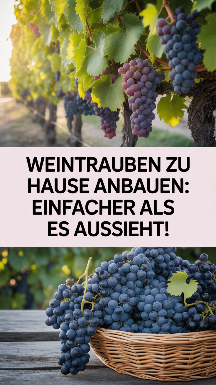 Weintrauben zu Hause anbauen: Einfacher als es aussieht!