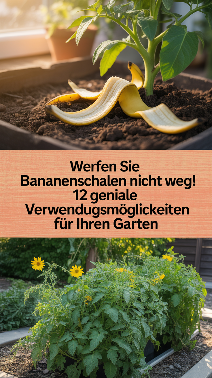 Werfen Sie Bananenschalen nicht weg! 12 geniale Verwendungsmöglichkeiten für Ihren Garten