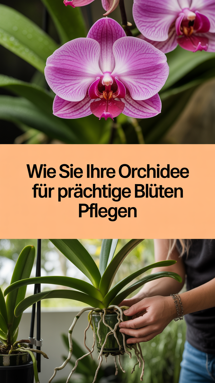 Wie Sie Ihre Orchidee für prächtige Blüten pflegen