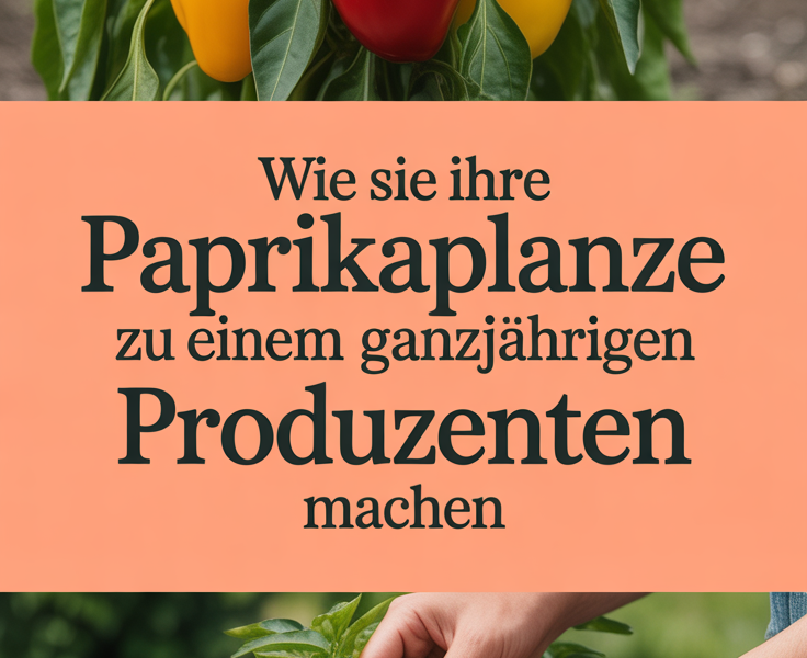 Wie Sie Ihre Paprikapflanze zu einem ganzjährigen Produzenten machen