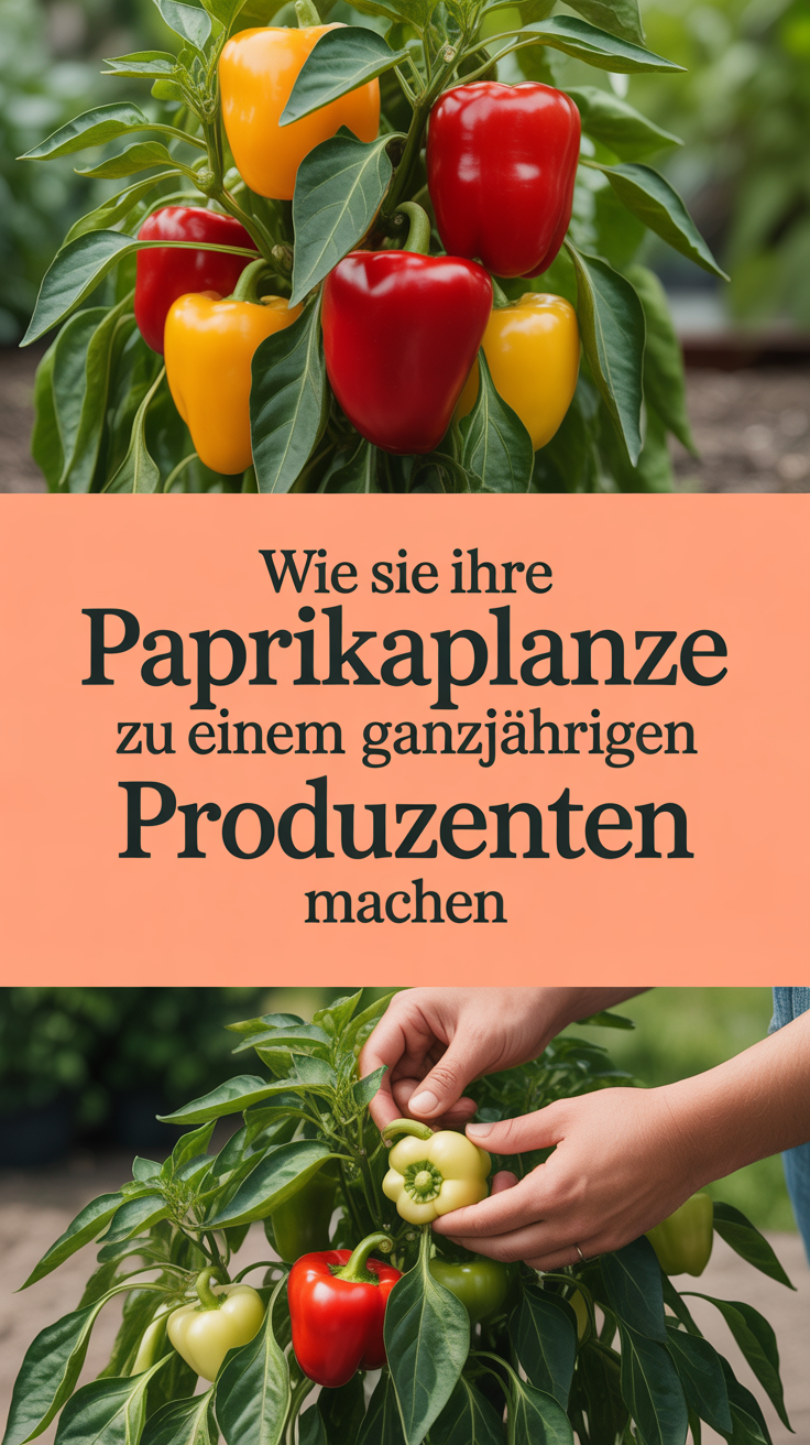 Wie Sie Ihre Paprikapflanze zu einem ganzjährigen Produzenten machen