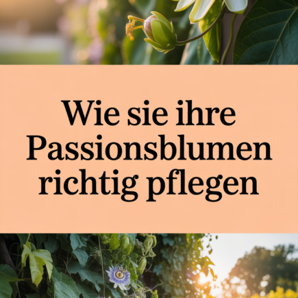 Wie Sie Ihre Passionsblumen richtig pflegen