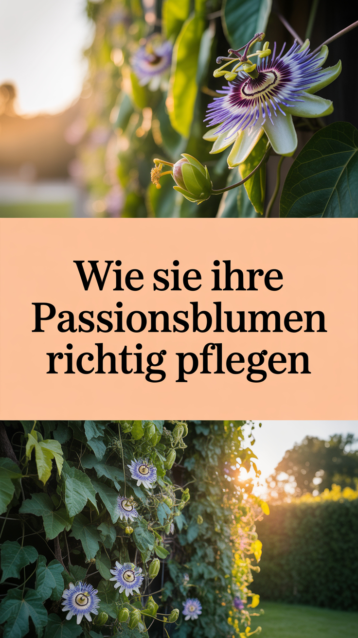 Wie Sie Ihre Passionsblumen richtig pflegen
