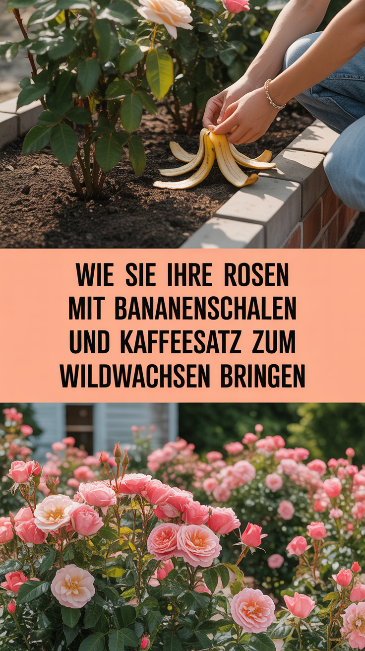 Wie Sie Ihre Rosen mit Bananenschalen und Kaffeesatz zum Wildwachsen bringen