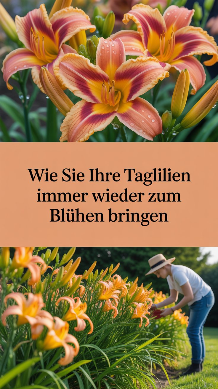 Wie Sie Ihre Taglilien immer wieder zum Blühen bringen