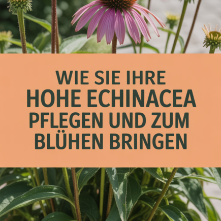 Wie Sie Ihre hohe Echinacea pflegen und zum Blühen bringen
