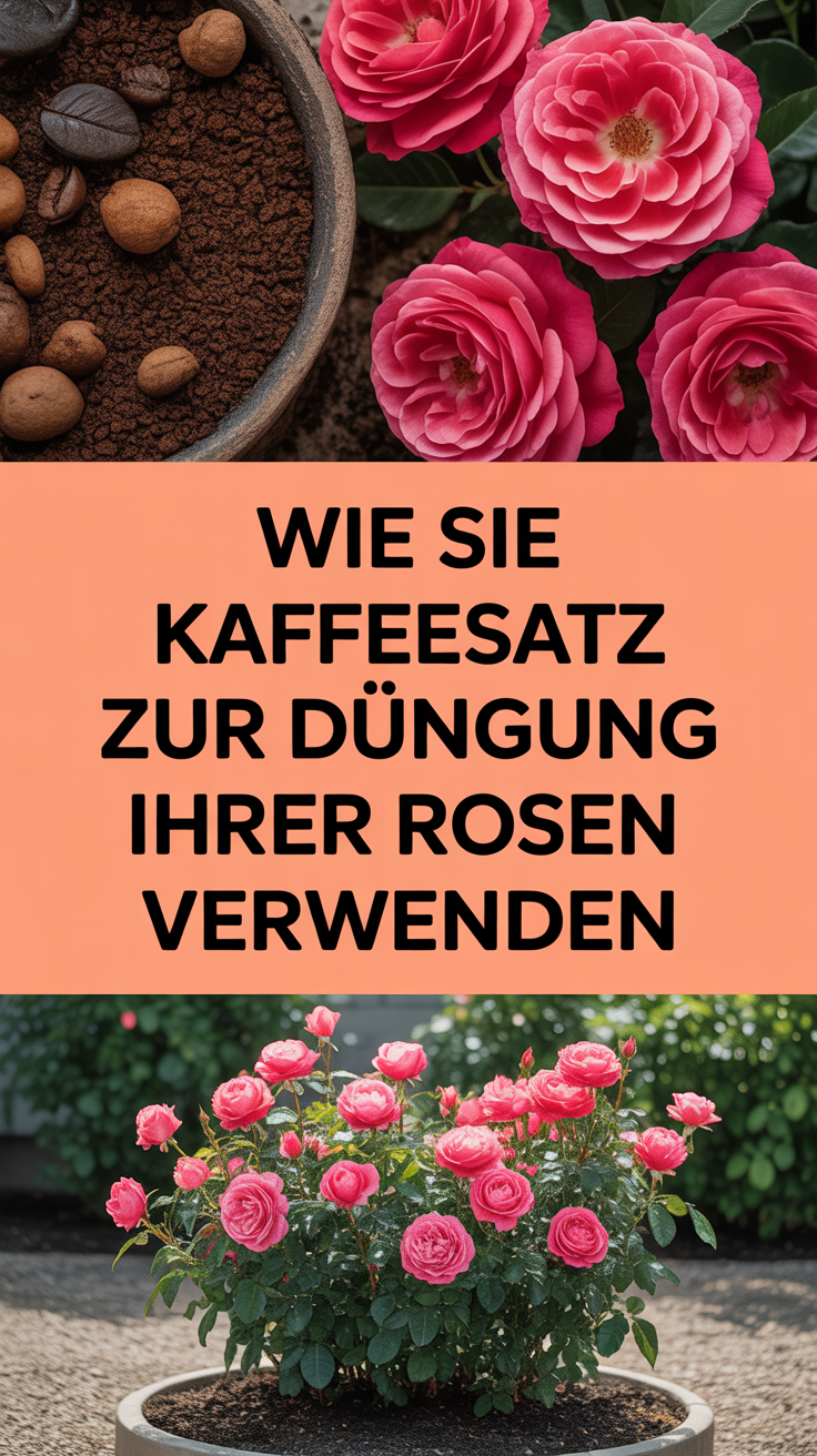 Wie Sie Kaffeesatz zur Düngung Ihrer Rosen verwenden