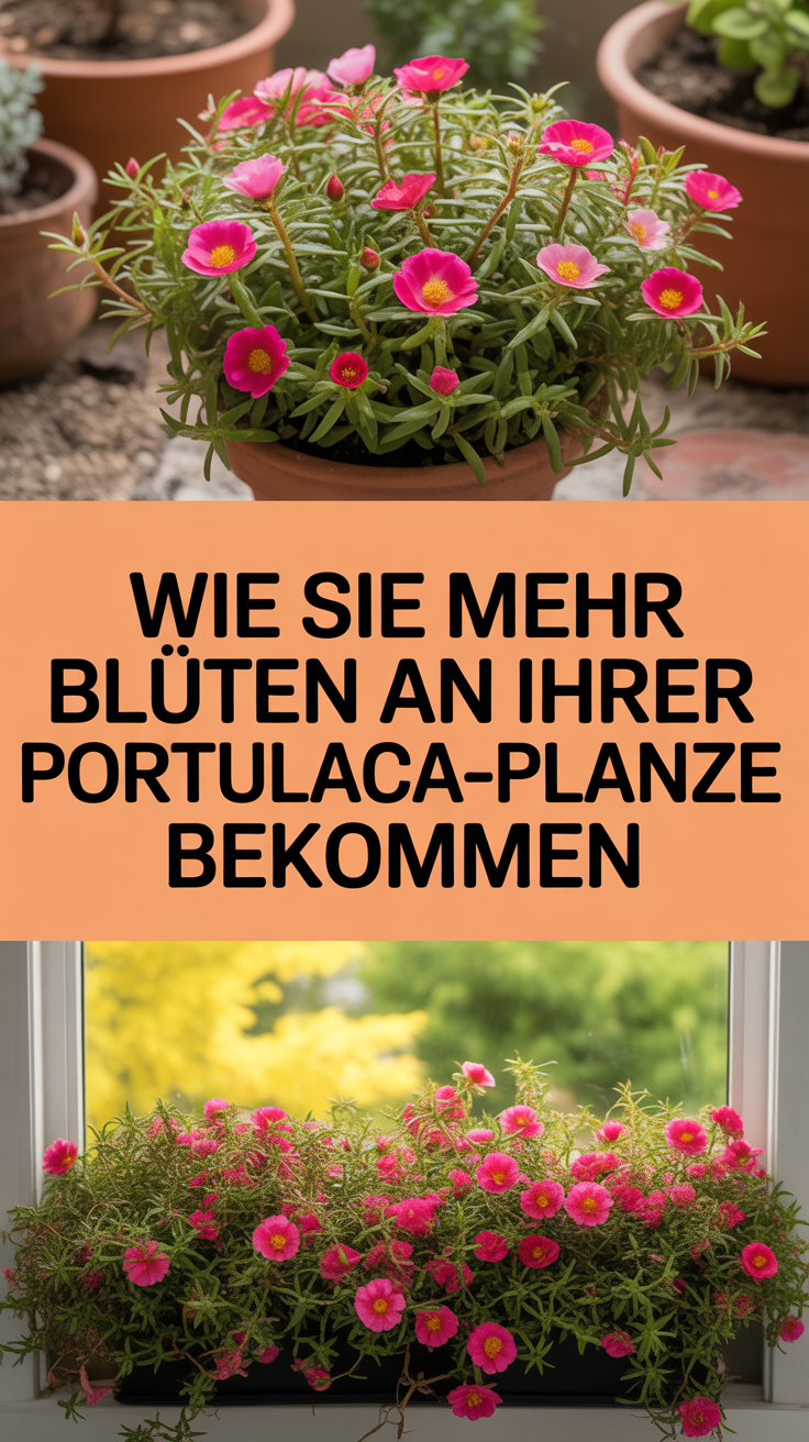 Wie Sie mehr Blüten an Ihrer Portulaca-Pflanze bekommen