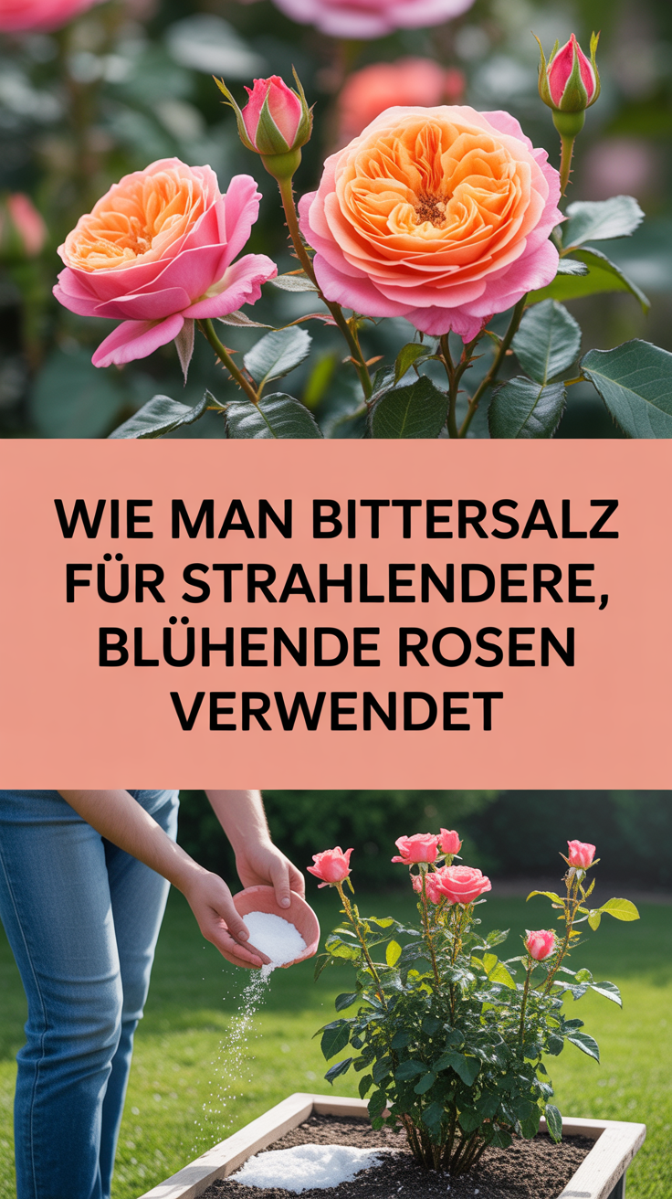 Wie man Bittersalz für strahlendere, blühende Rosen verwendet