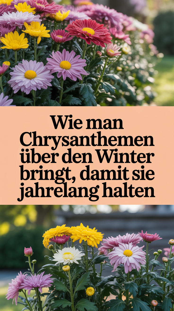 Wie man Chrysanthemen über den Winter bringt, damit sie jahrelang halten