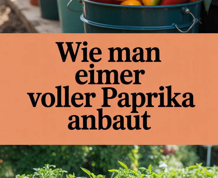 Wie man Eimer voller Paprika anbaut