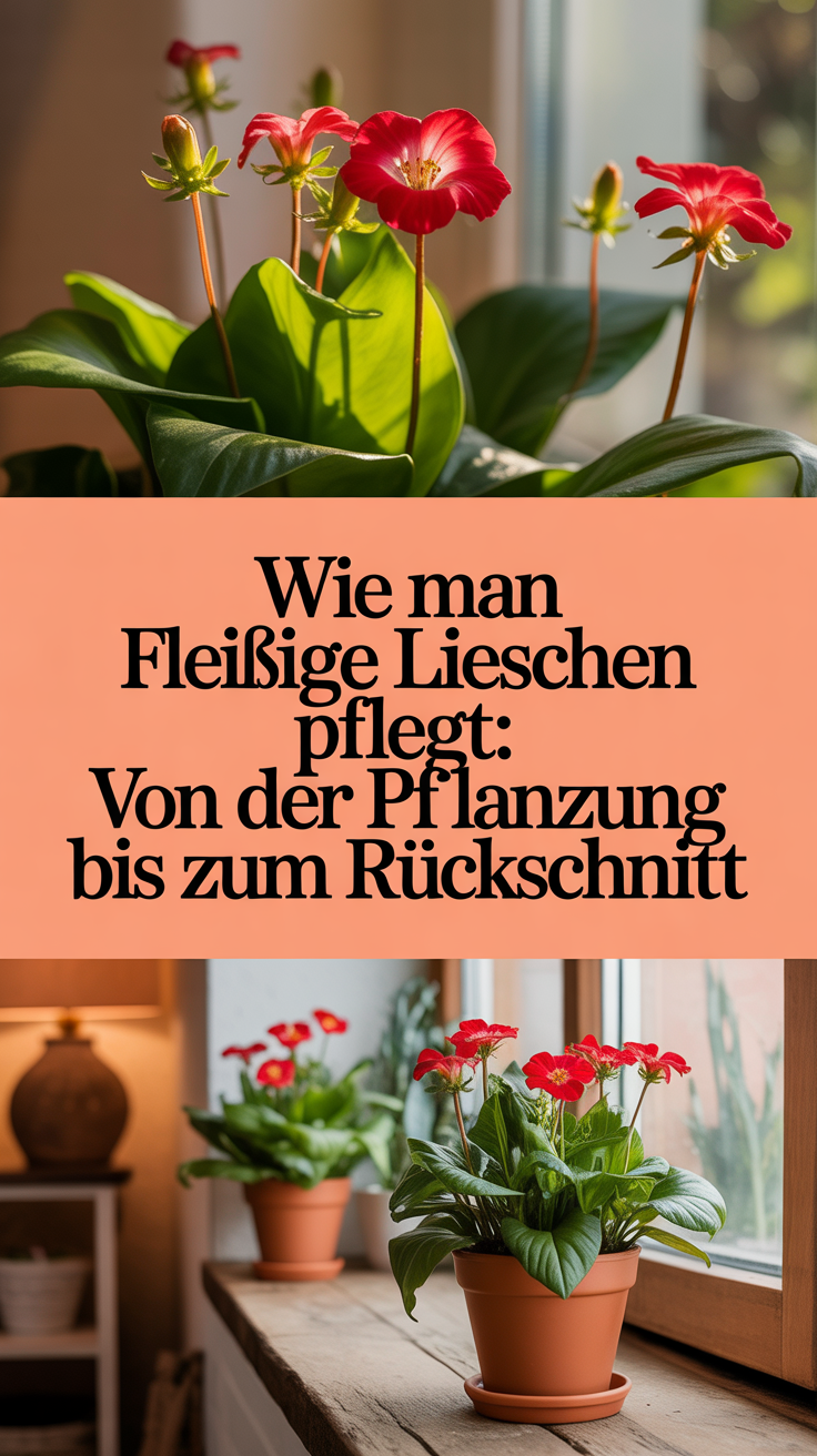 Wie man Fleißige Lieschen pflegt: Von der Pflanzung bis zum Rückschnitt
