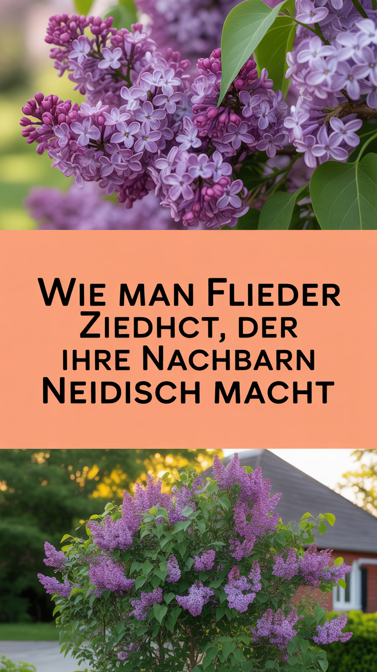Wie man Flieder zieht, der Ihre Nachbarn neidisch macht