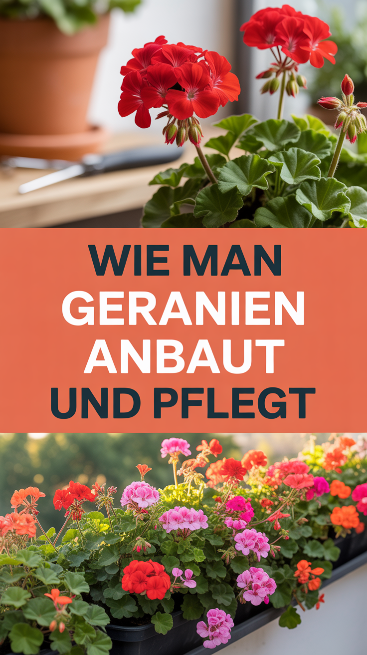 Wie man Geranien anbaut und pflegt