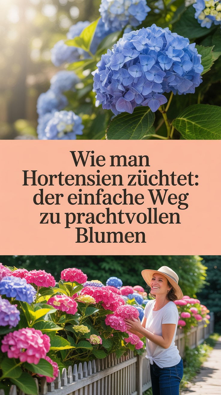 Wie man Hortensien züchtet: Der einfache Weg zu prachtvollen Blumen