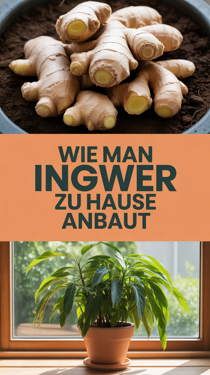 Wie man Ingwer zu Hause anbaut