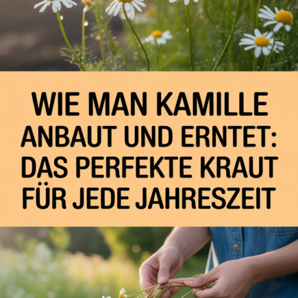 Wie man Kamille anbaut und erntet: Das perfekte Kraut für jede Jahreszeit