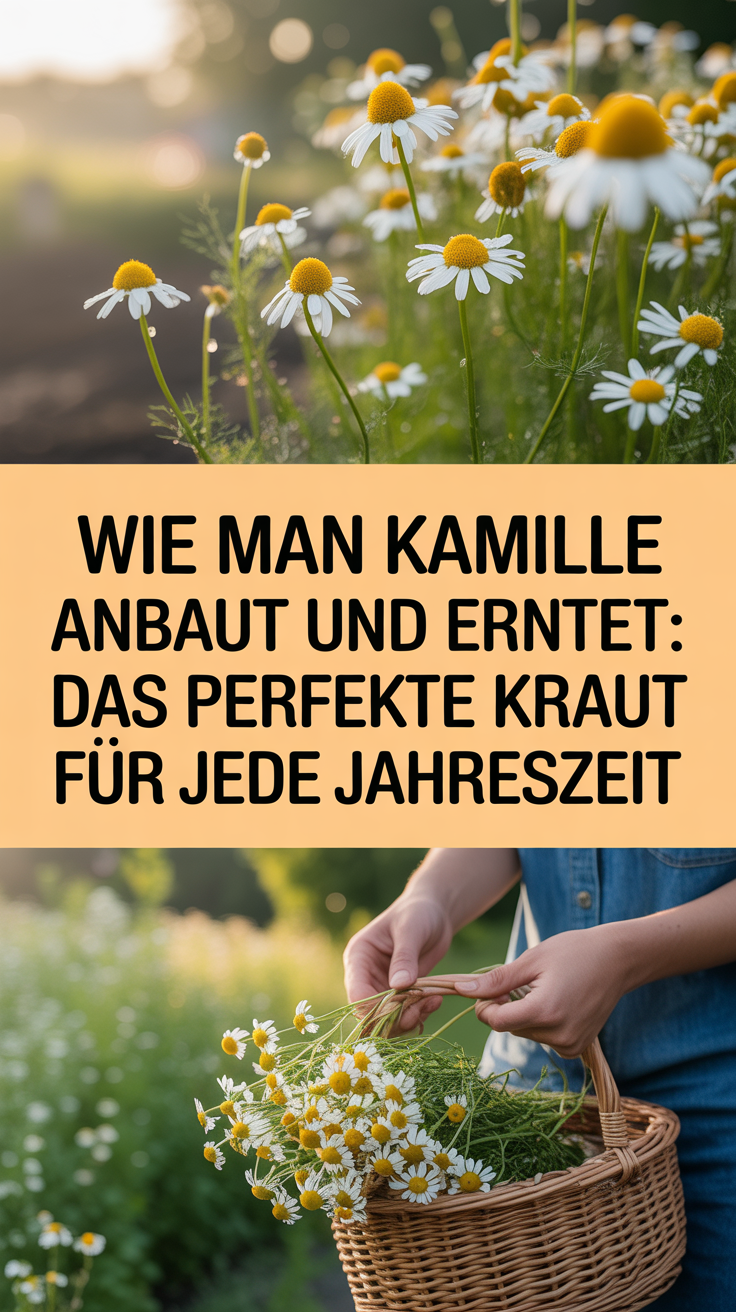 Wie man Kamille anbaut und erntet: Das perfekte Kraut für jede Jahreszeit