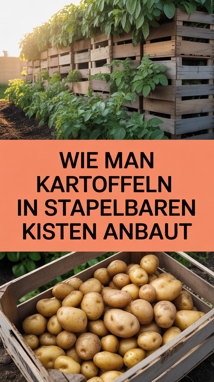Wie man Kartoffeln in stapelbaren Kisten anbaut