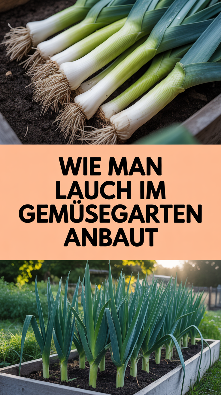 Wie man Lauch im Gemüsegarten anbaut