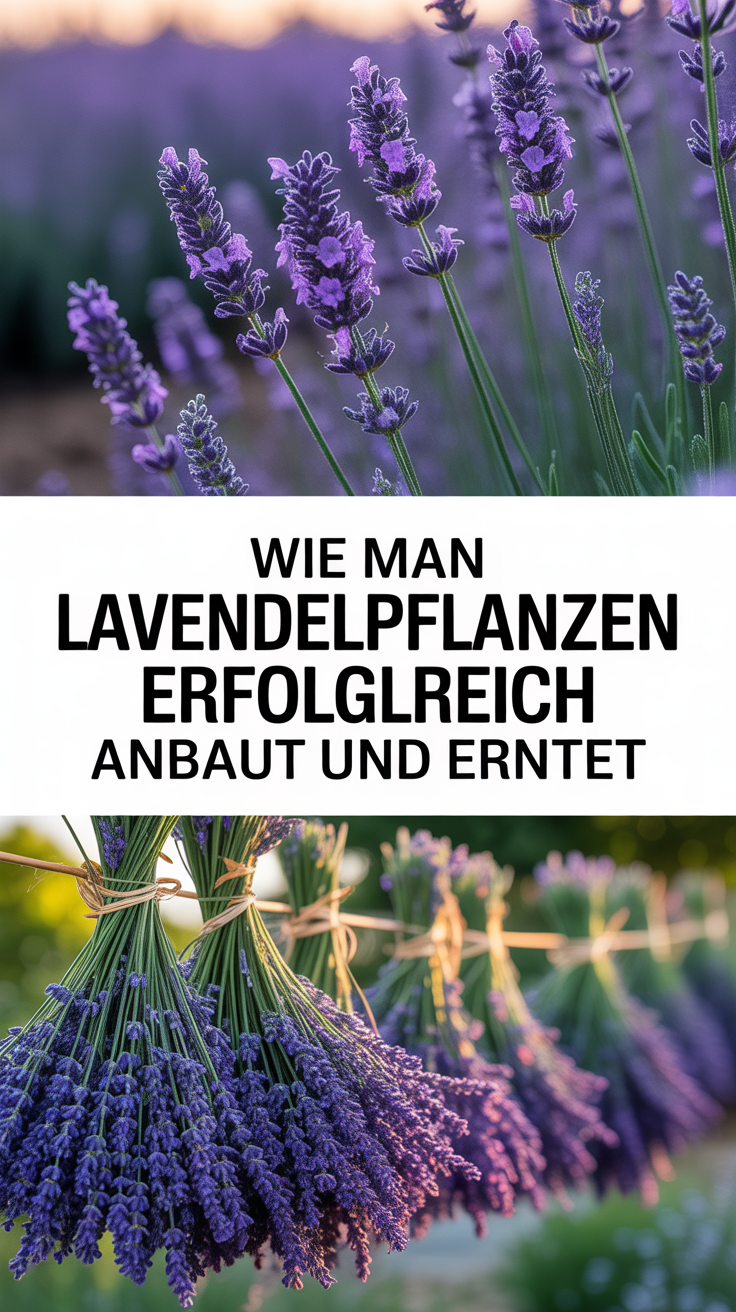 Wie man Lavendelpflanzen erfolgreich anbaut und erntet