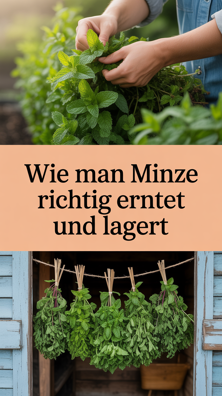 Wie man Minze richtig erntet und lagert