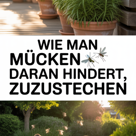 Wie man Mücken daran hindert, zuzustechen