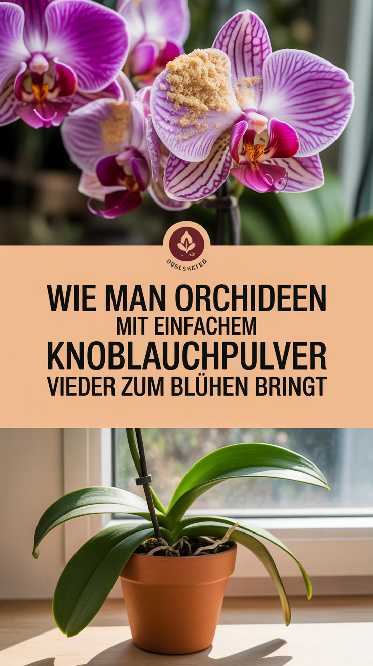 Wie man Orchideen mit einfachem Knoblauchpulver wieder zum Blühen bringt