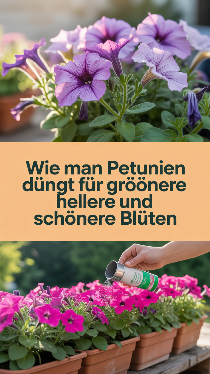 Wie man Petunien düngt für größere, hellere und schönere Blüten