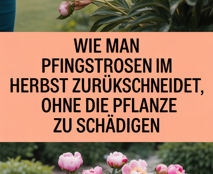 Wie man Pfingstrosen im Herbst zurückschneidet, ohne die Pflanze zu schädigen