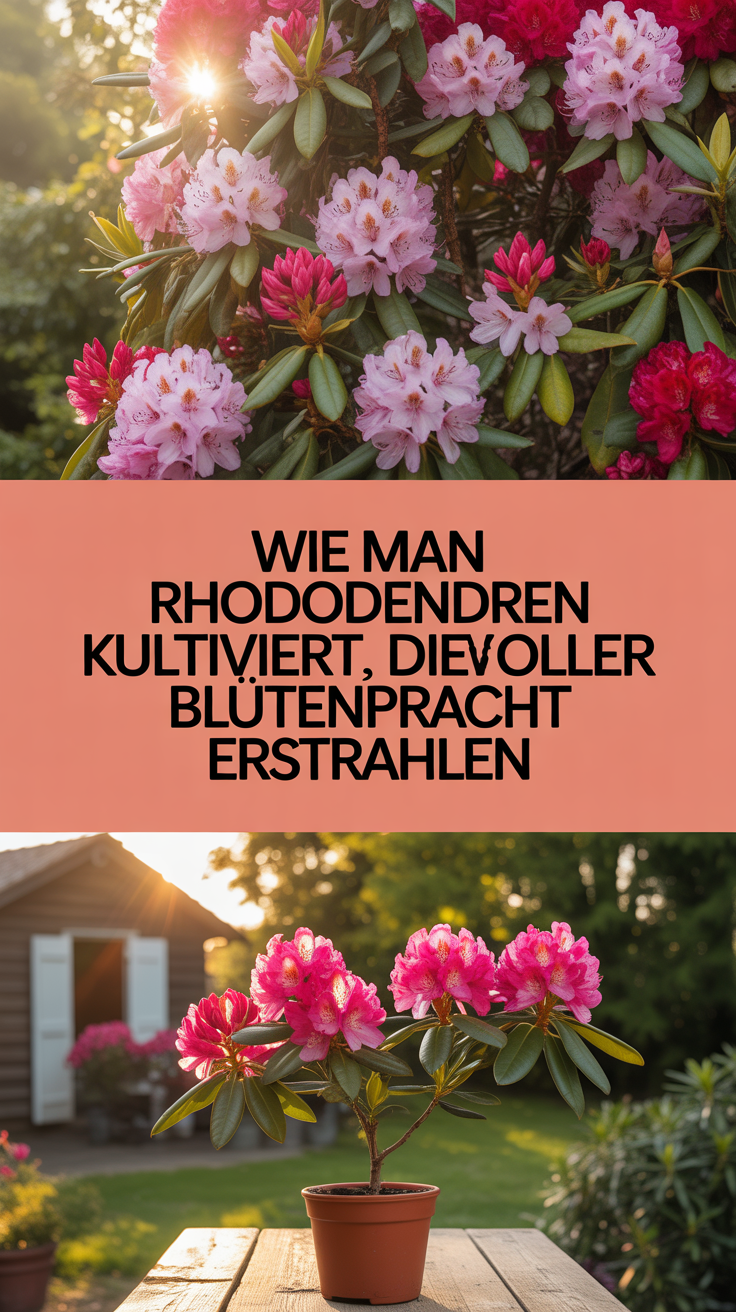 Wie man Rhododendren kultiviert, die voller Blütenpracht erstrahlen