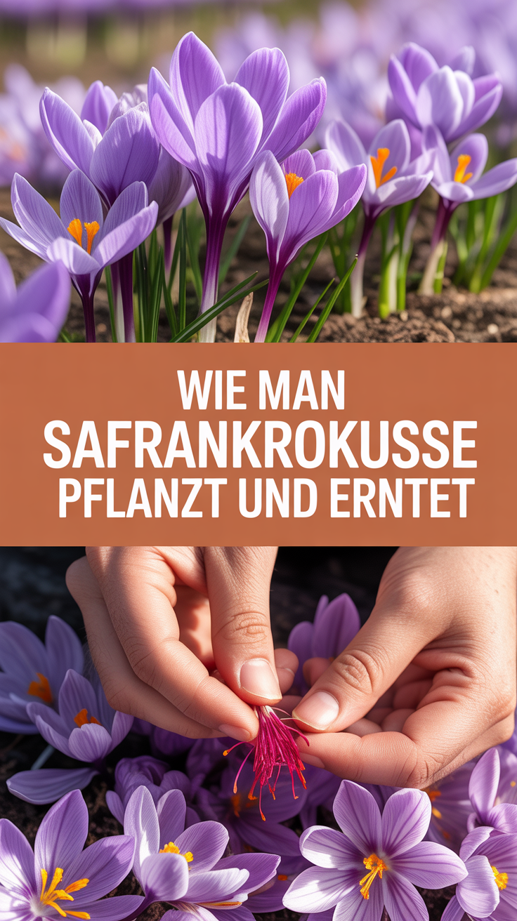 Wie man Safrankrokusse pflanzt und erntet