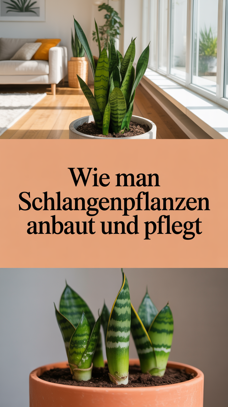 Wie man Schlangenpflanzen anbaut und pflegt