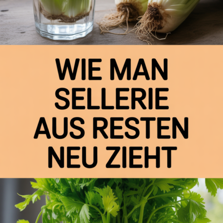 Wie man Sellerie aus Resten neu zieht