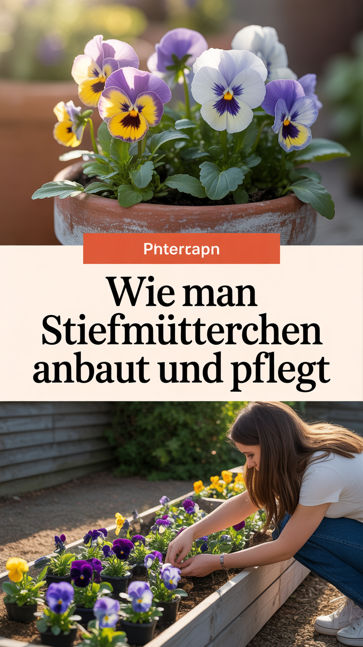 Wie man Stiefmütterchen anbaut und pflegt