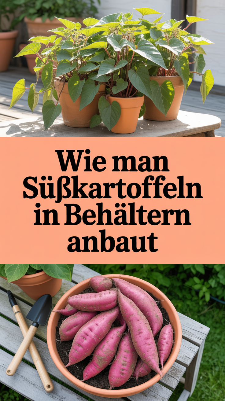 Wie man Süßkartoffeln in Behältern anbaut
