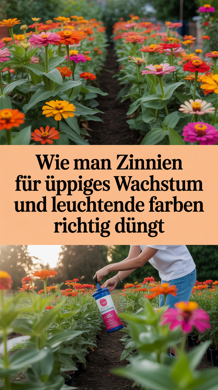 Wie man Zinnien für üppiges Wachstum und leuchtende Farben richtig düngt