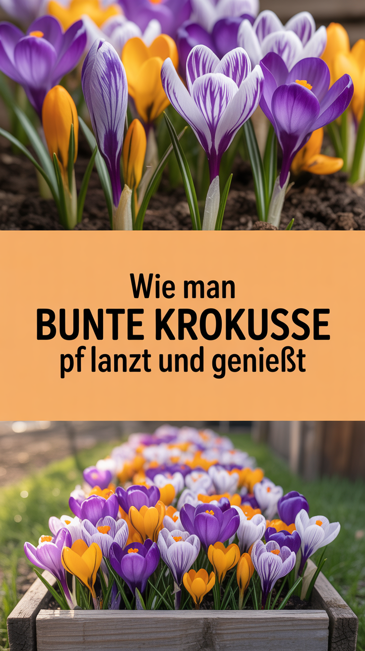 Wie man bunte Krokusse pflanzt und genießt
